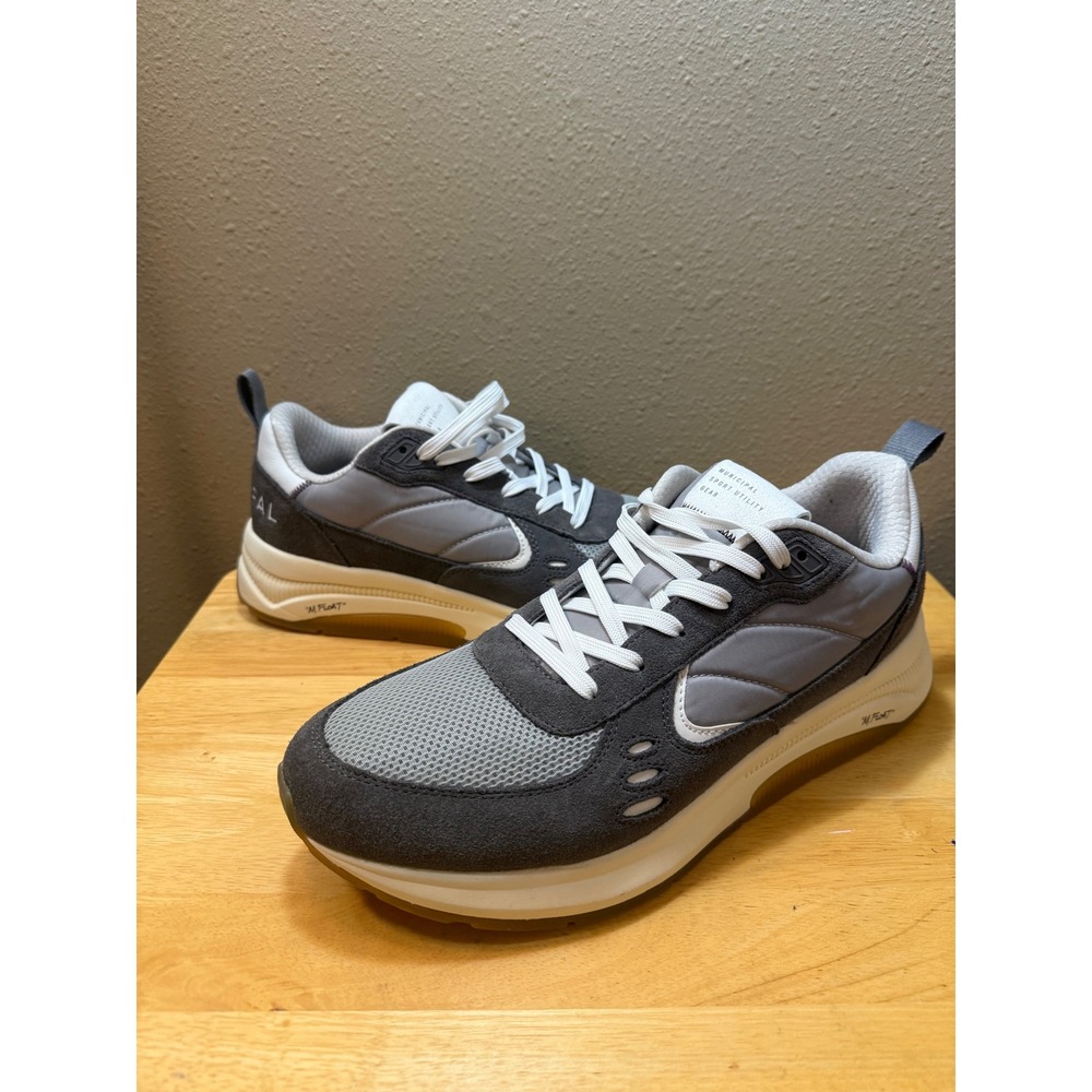 Municipal Origin Mens 11/11.5 Gray Gum Sport Utility Sneakers MUFTW100